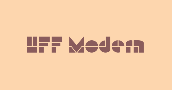HFF Modern Strand font thumbnail